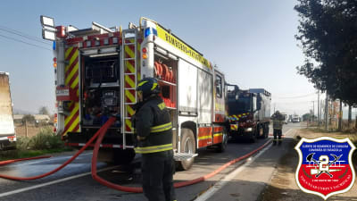Incendio vehicular Ruta G-68 Km 28