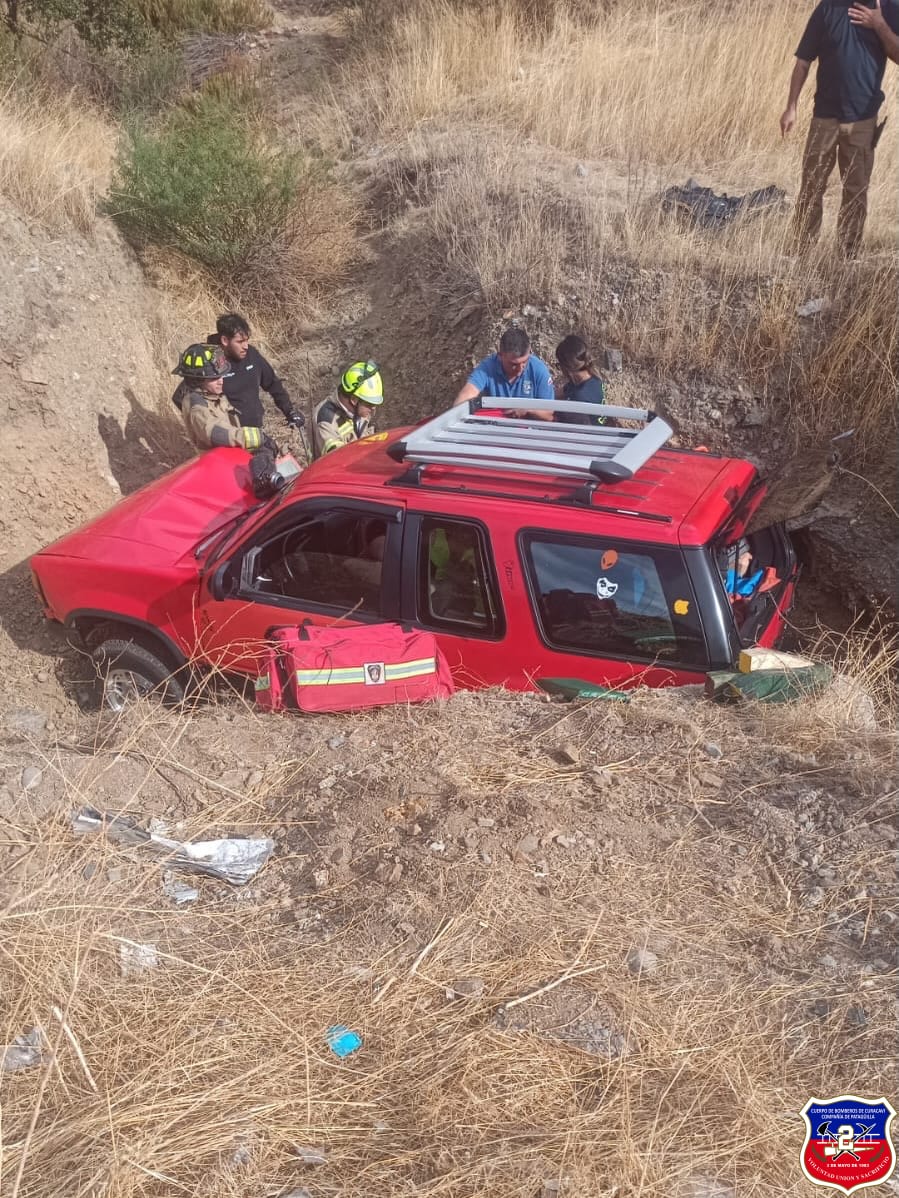 Rescate vehicular Cuesta Barriga Km 17