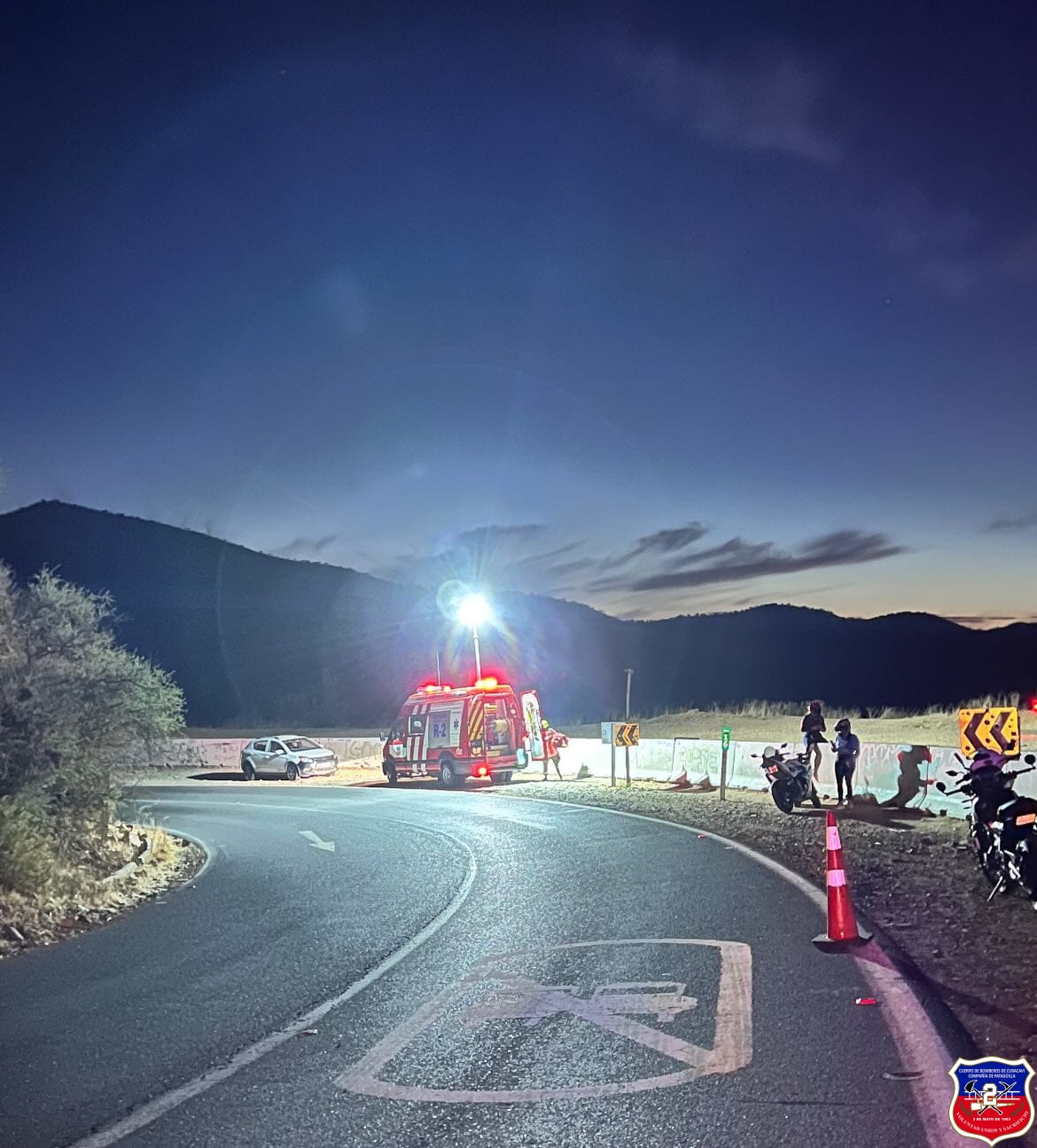 Rescate vehicular Cuesta Barriga Km 16