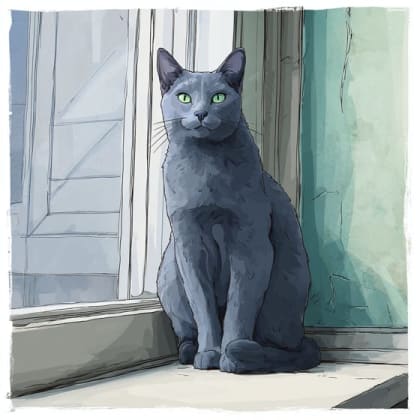 Russian Blue Cat