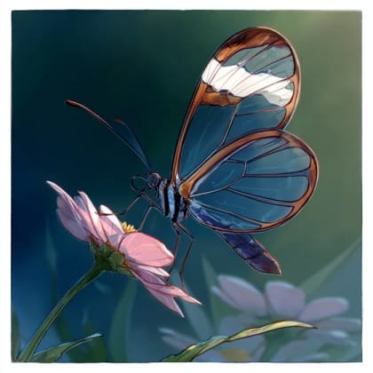 Glasswing Butterfly
