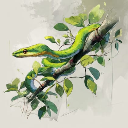 Rough Green Snake