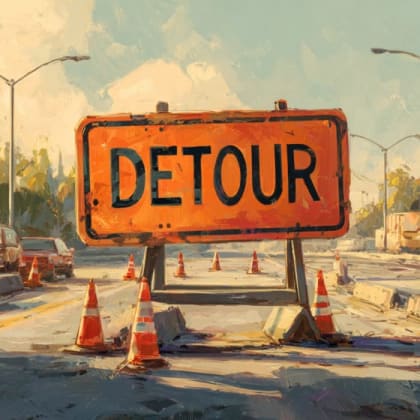 Detour Sign