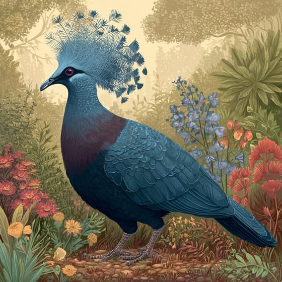 Victoria Crowned Pigeon