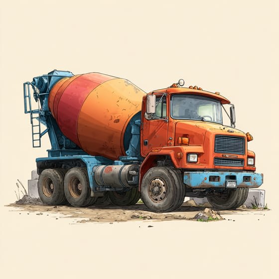 Camion malaxeur