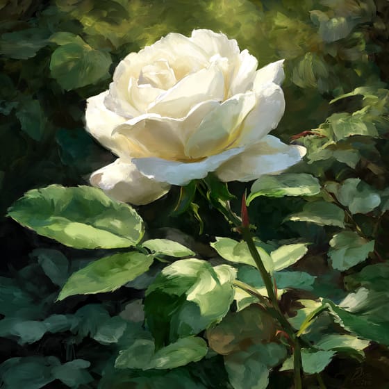 Rosa bianca