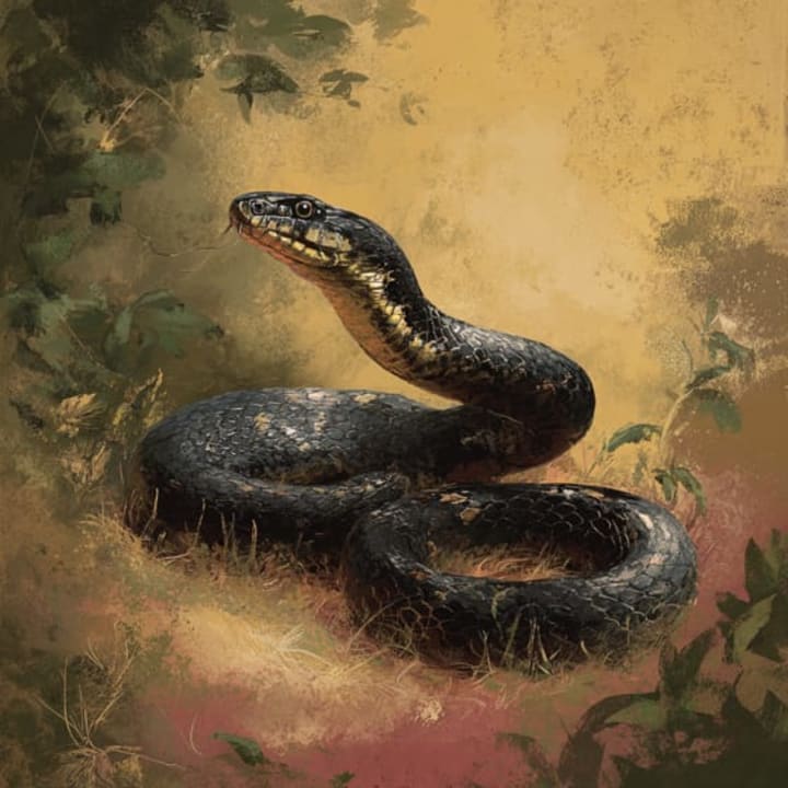 Serpiente ratera negra