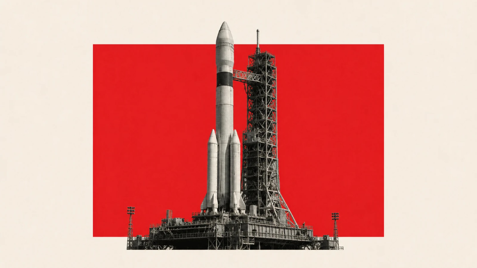 A rocket on its launch pad, for the pre-launch checklist for AI-built apps