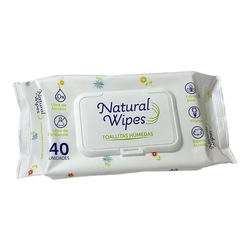 Pañitos Humedos Natural Wipes 