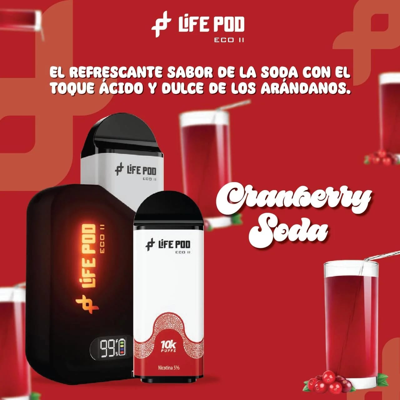 Vape Lifepod Cranberry Soda Kit Especial en Piura, Sullana, Talara