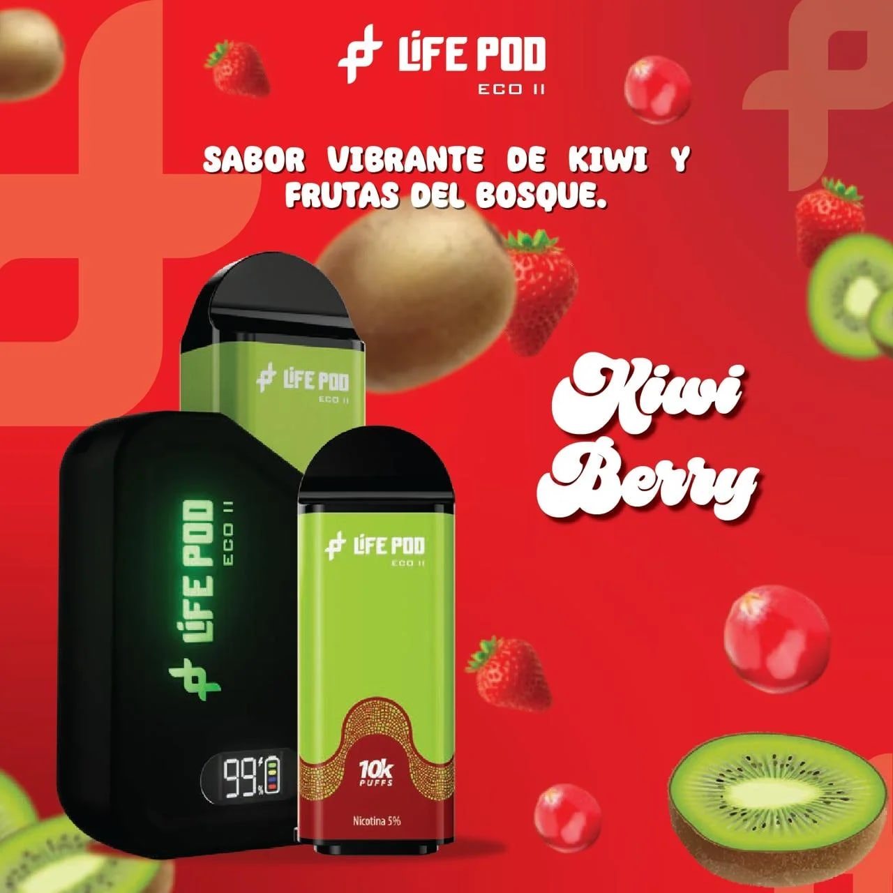 Vape Lifepod Kiwi Berry Kit Especial en Piura, Sullana, Talara