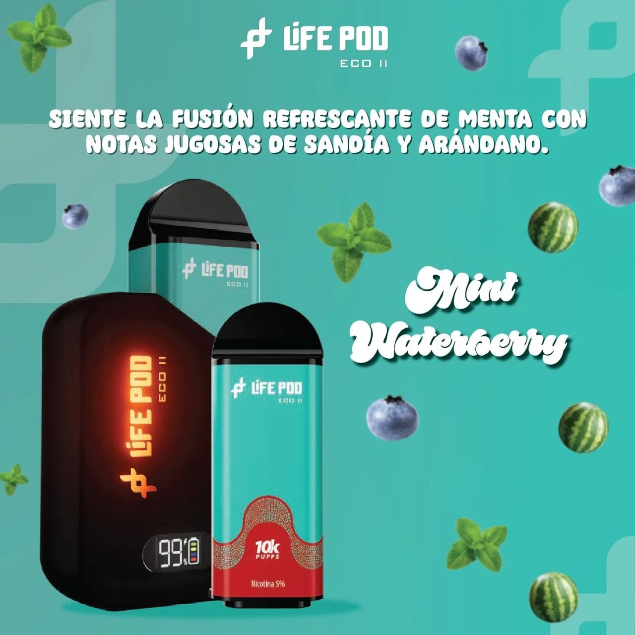 Vape Lifepod Mint Waterberry Kit Especial en Piura, Sullana, Talara