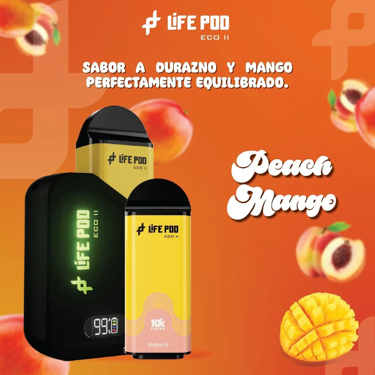 Vape Lifepod Peach Mango Kit Especial en Piura, Sullana, Talara