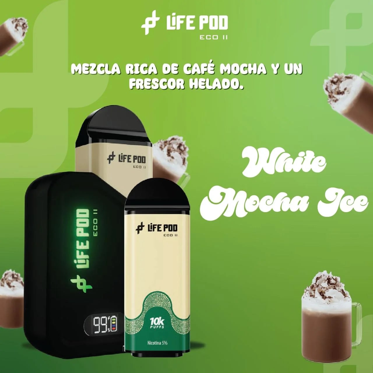 Vape Lifepod White Mocha Ice Kit Especial en Piura, Sullana, Talara