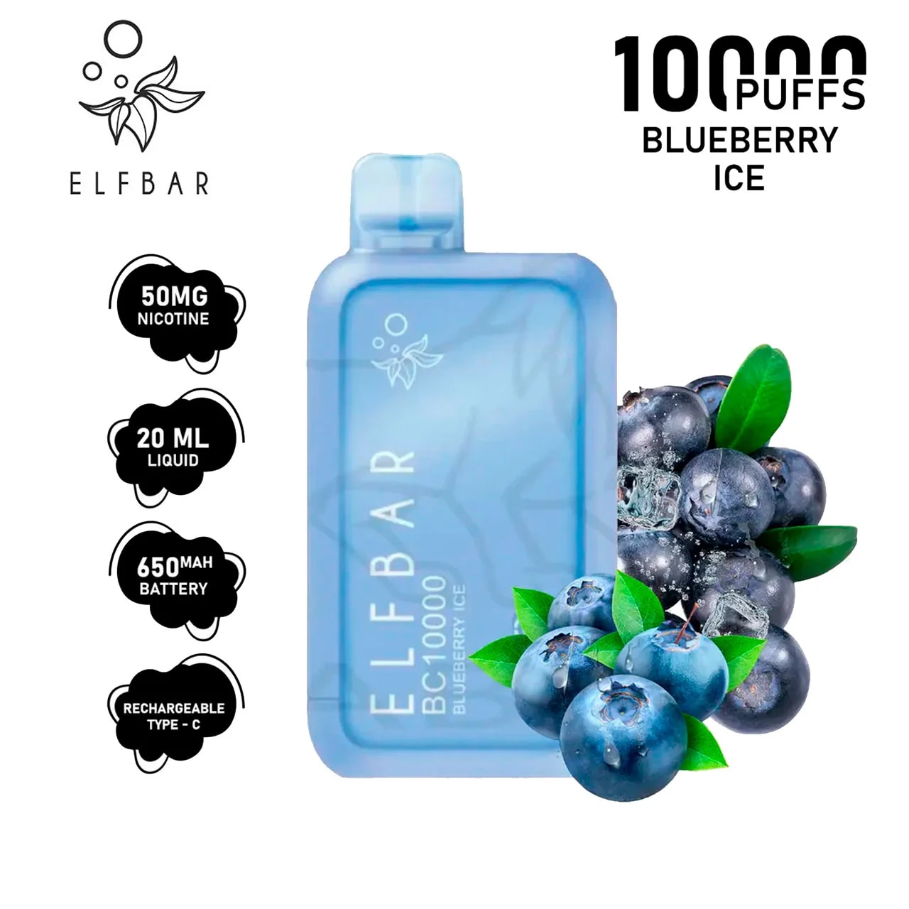 Vape Elfbar ElfBar BC10000 | Blueberry Ice 10k Kit en Piura, Sullana, Talara