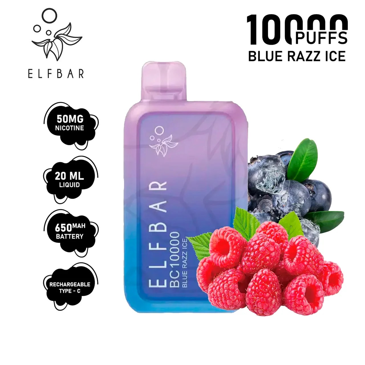 Vape Elfbar ElfBar BC10000 | Blue Razz Ice 10k Kit en Piura, Sullana, Talara