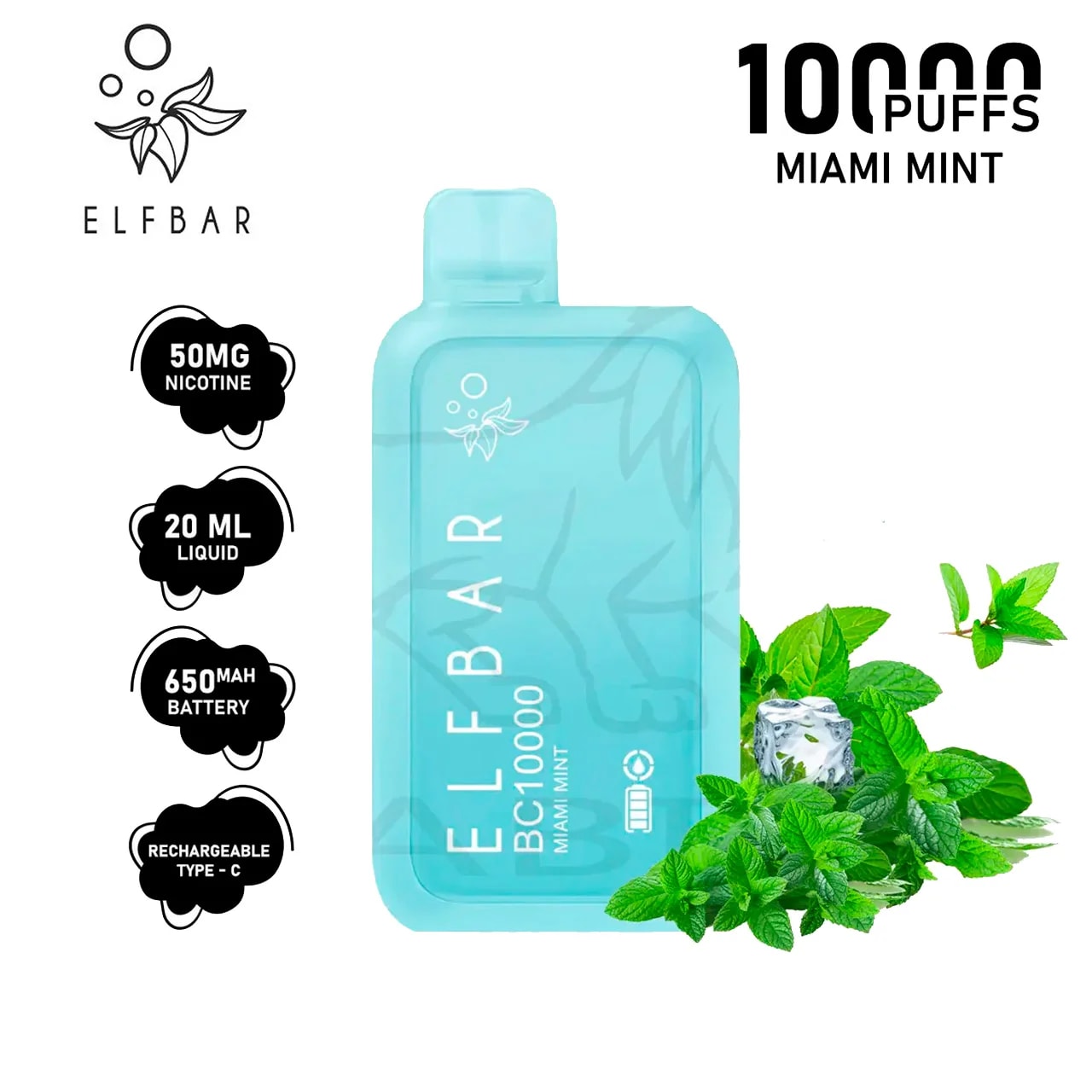 Vape Elfbar Miami Mint 10k Kit en Piura, Sullana, Talara