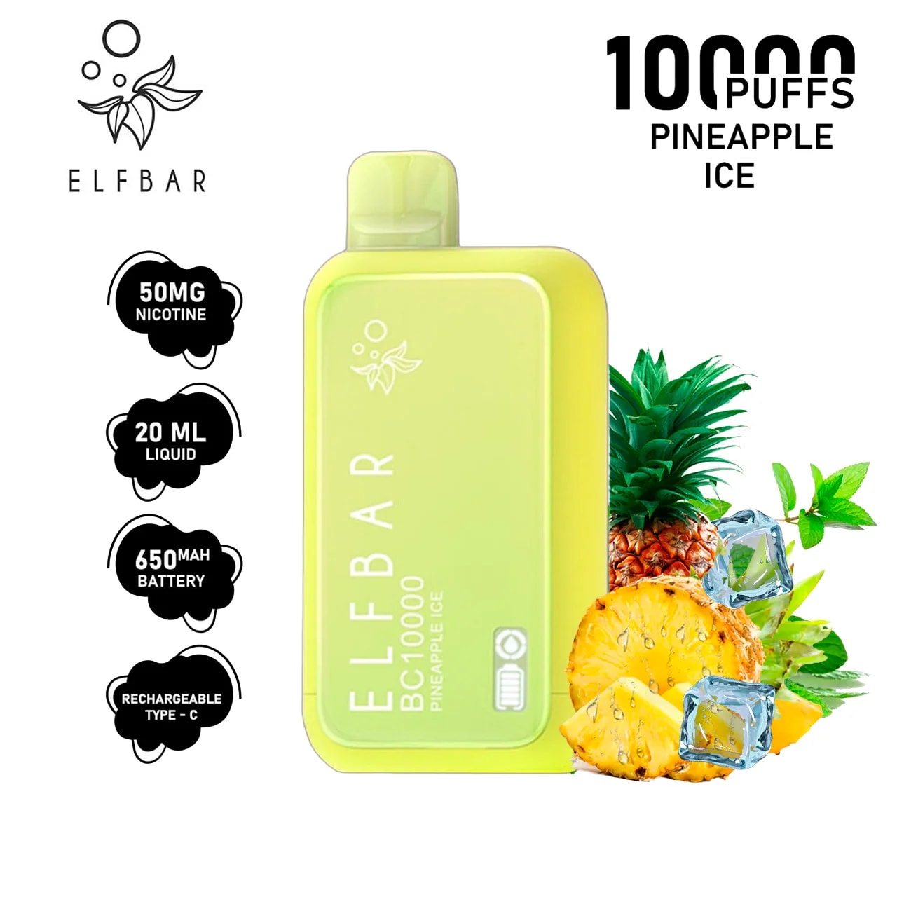 Vape Elfbar Pineaple Ice 10k Kit en Piura, Sullana, Talara