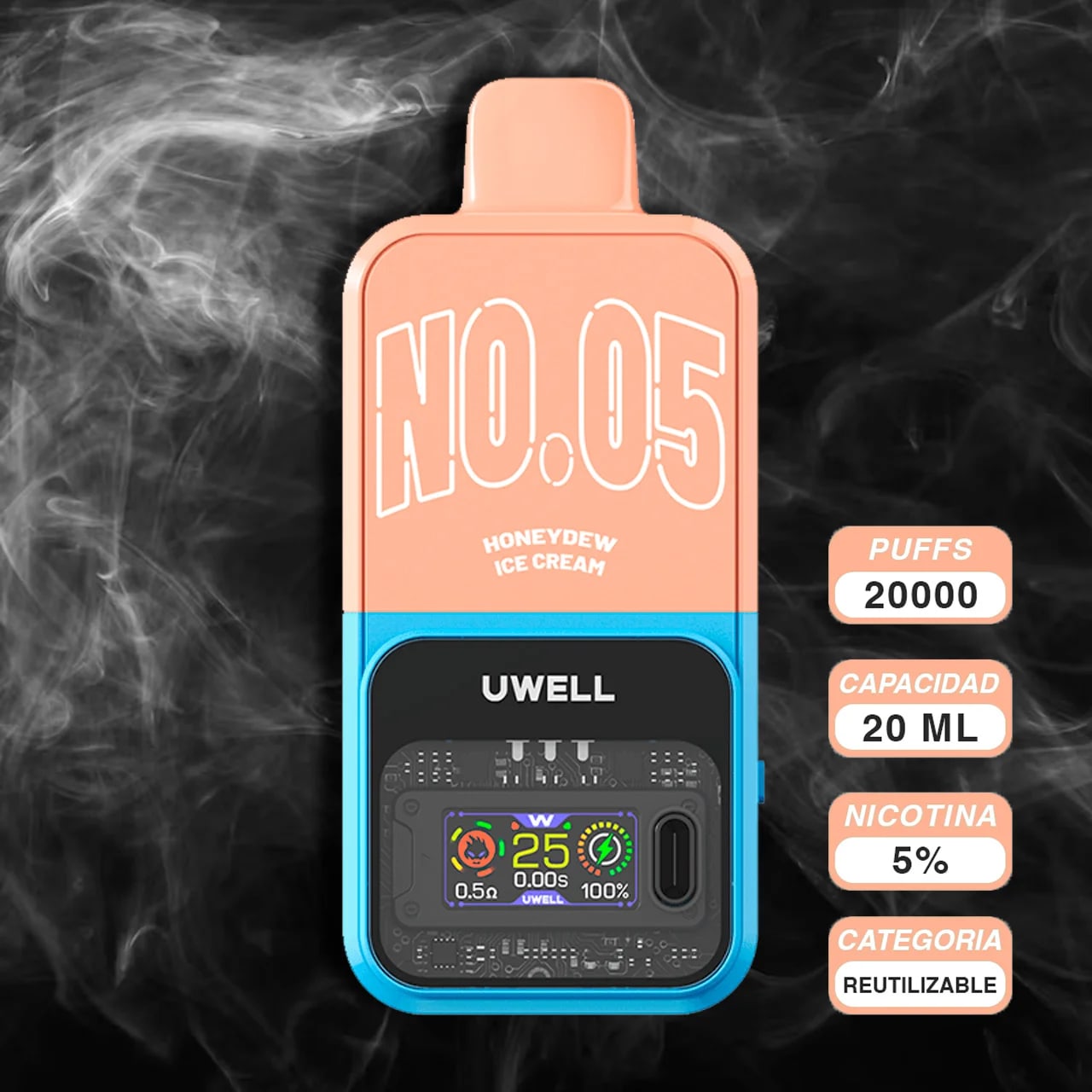Vape Uwell Cozi Honeydew Ice Cream 20k Kit en Piura, Sullana, Talara