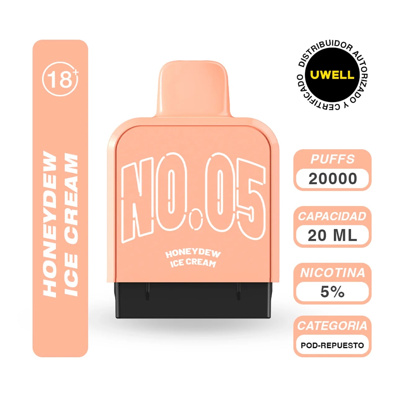 Vape Uwell Cozi Honeydew Ice Cream 20k Recarga en Piura, Sullana, Talara