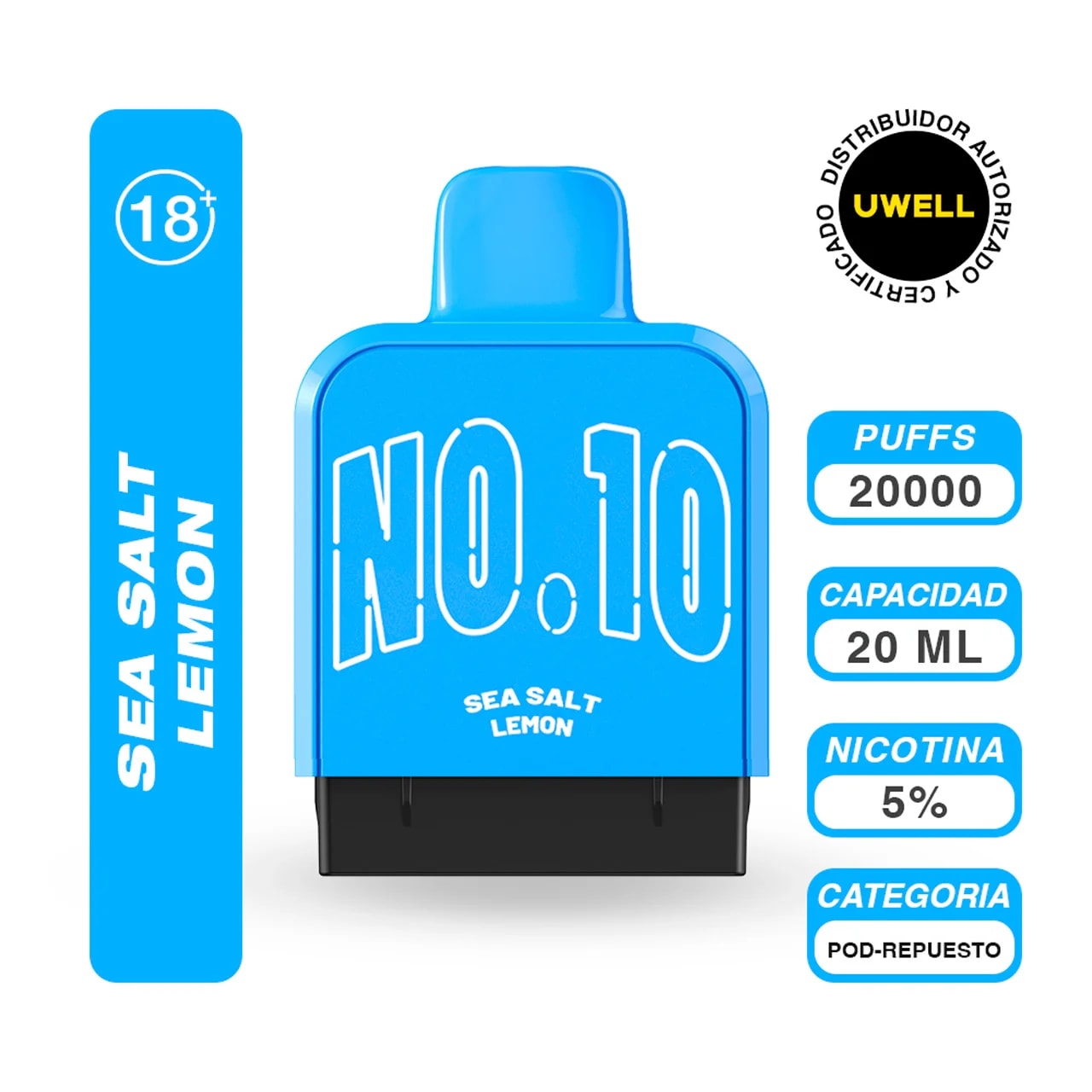 Vape Uwell Cozi Sea Salt Lemon 20k Recarga en Piura, Sullana, Talara