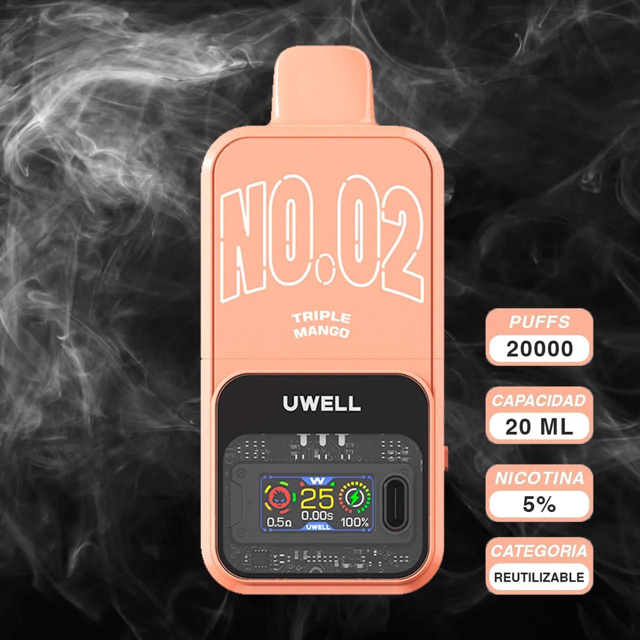 Vape Uwell Cozi Triple Mango 20k Kit en Piura, Sullana, Talara