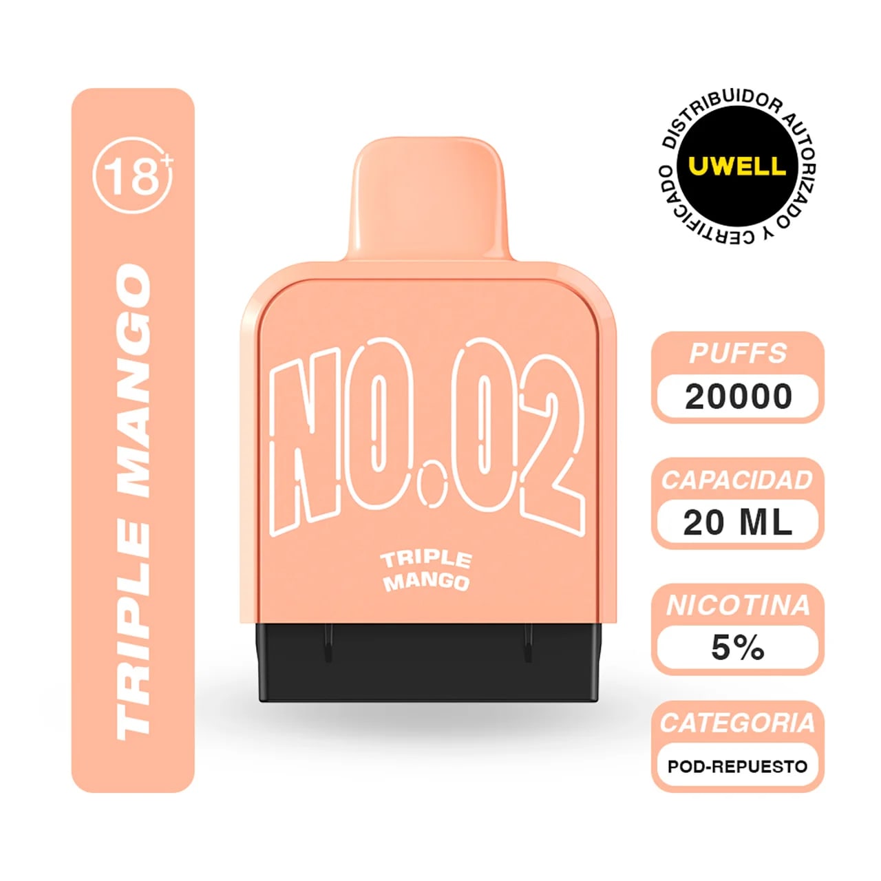 Vape Uwell Cozi Triple Mango 20k Recarga en Piura, Sullana, Talara