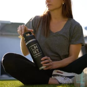 Action shot of Stay Salty YETI Rambler