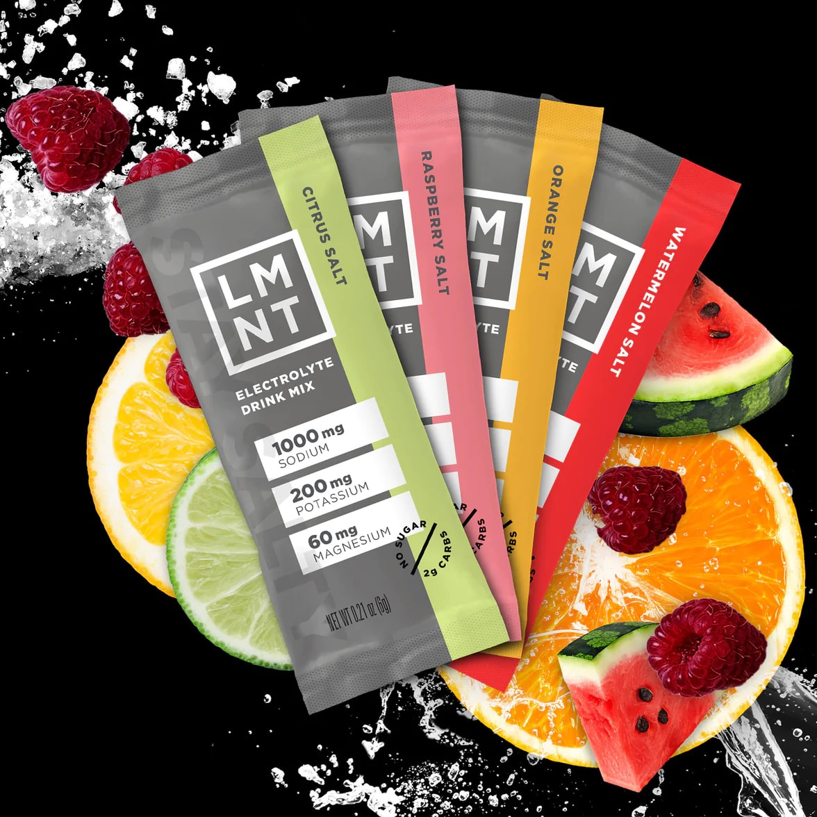 LMNT Variety Pack Zero Sugar Electrolytes Paleo Keto Friendly Hydration