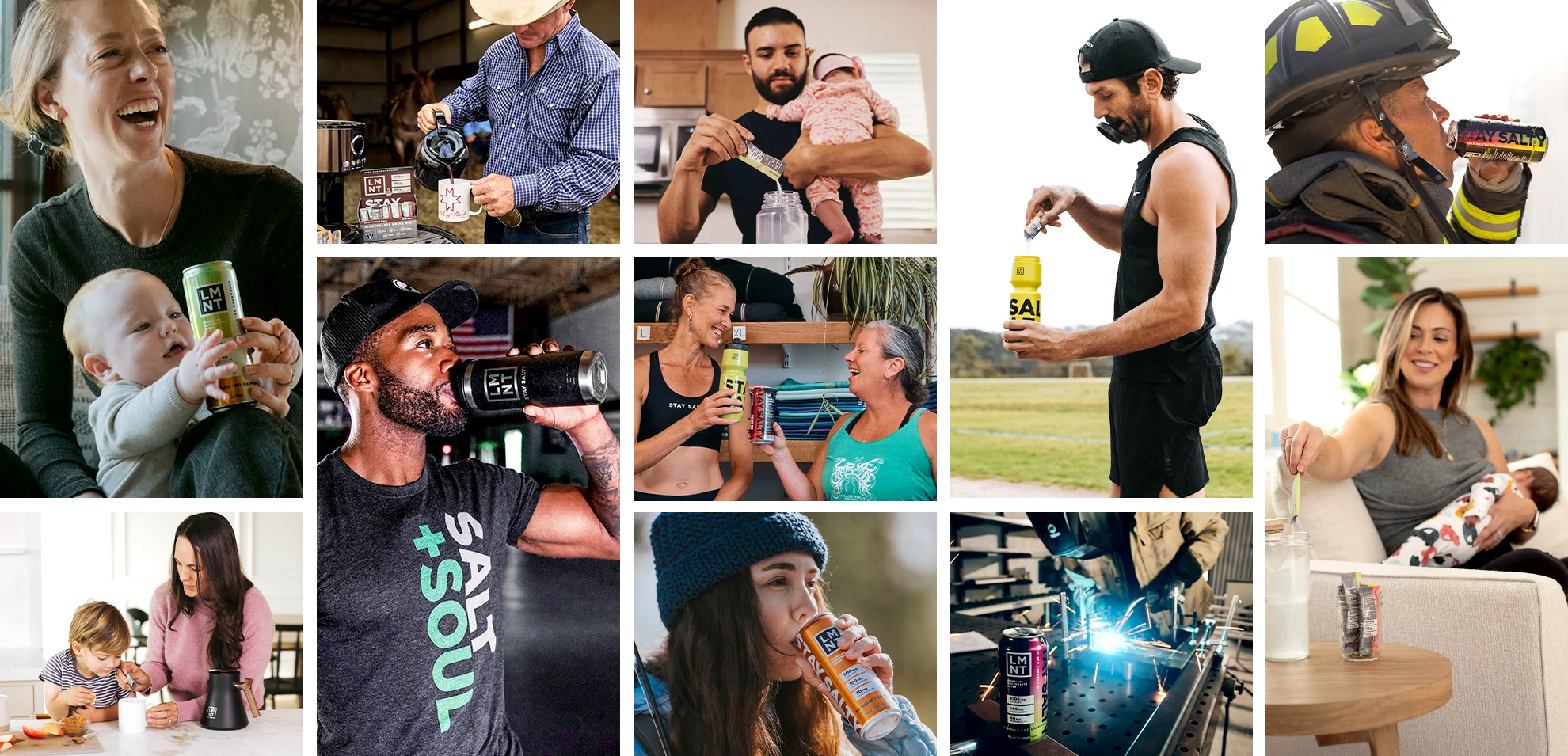 LMNT Social Proof Grid