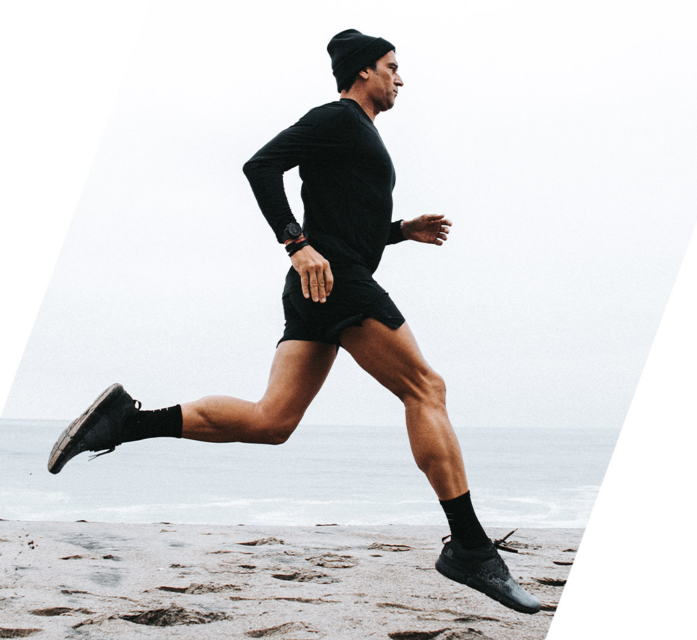 Person running outdoors