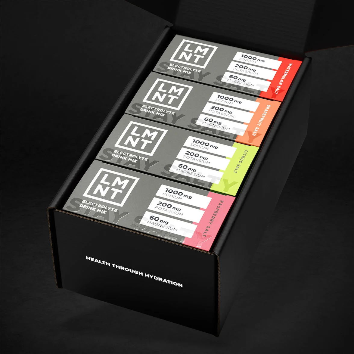 LMNT Insider Bundle open box with stick packs