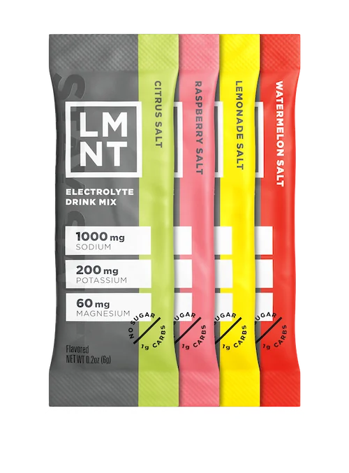 LMNT Variety Pack stacked stick packs