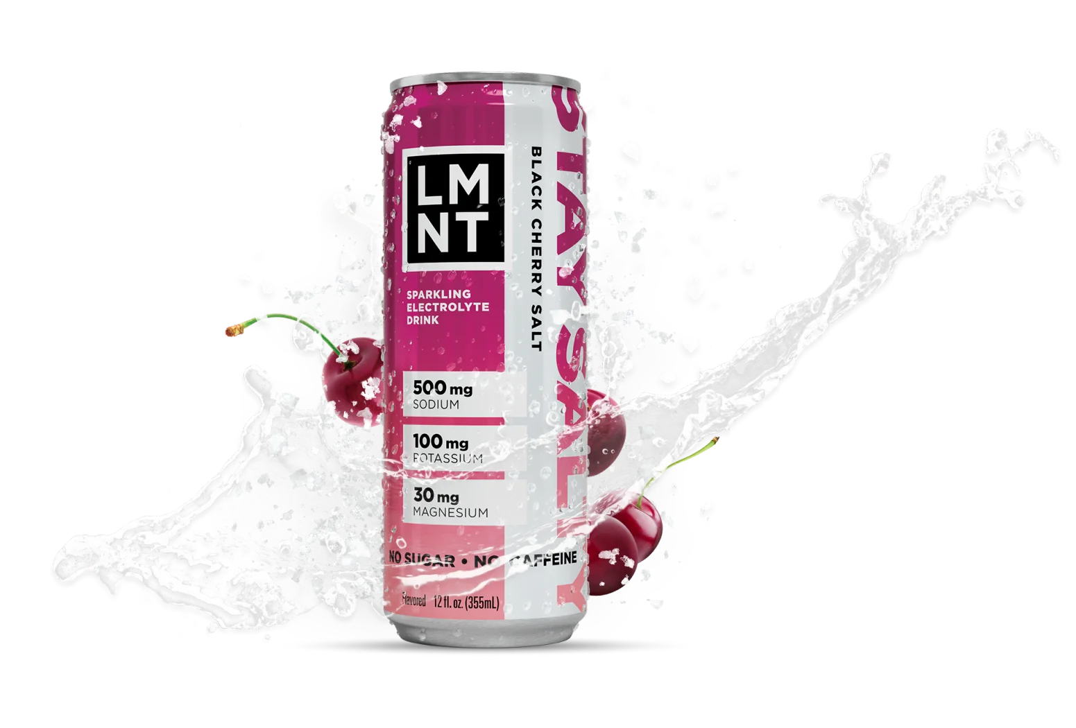 LMNT Sparkling Black Cherry 12oz can