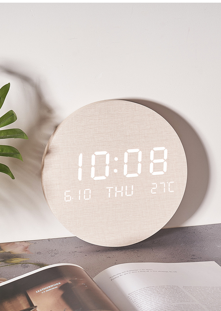 Nordic LED wall clock detail specifications