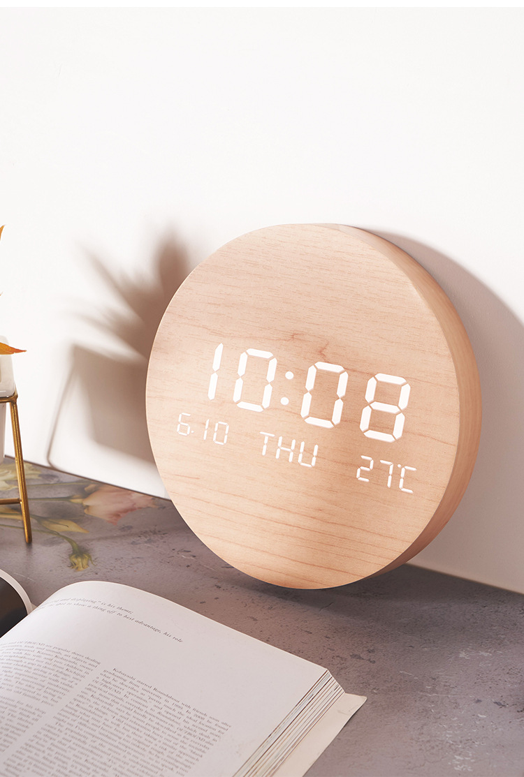 Nordic LED wall clock detail specifications