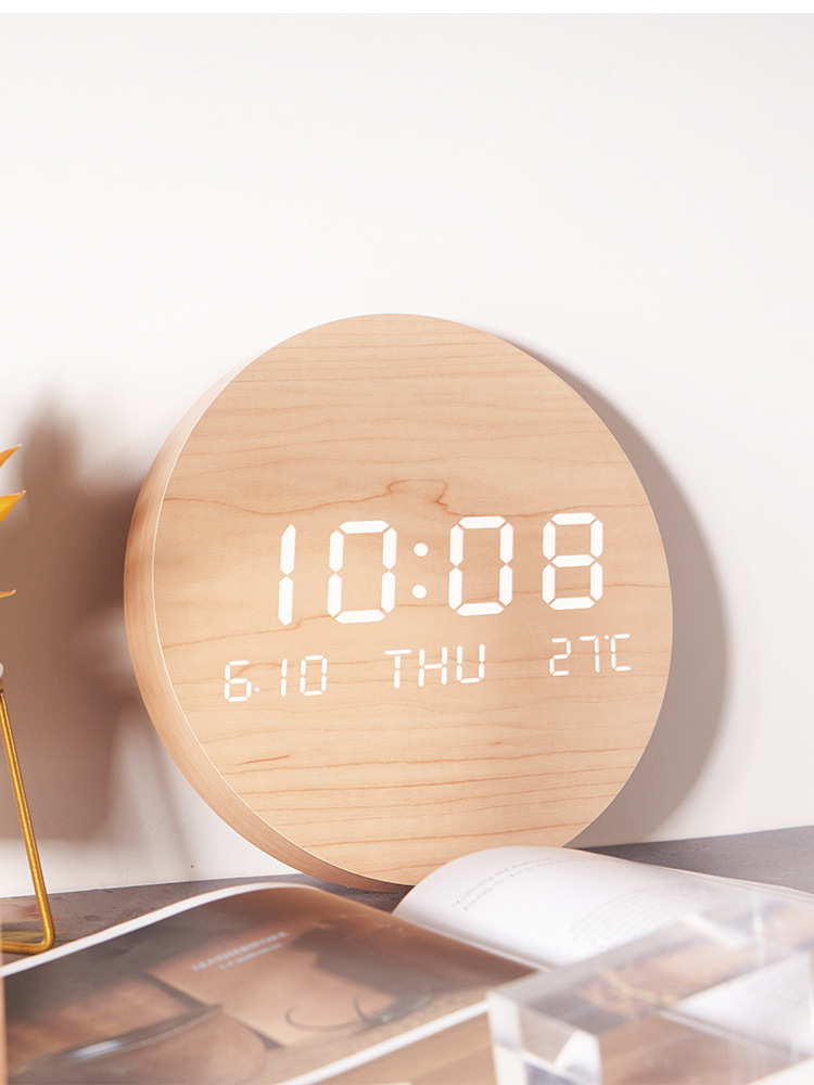 Nordic LED wall clock detail specifications