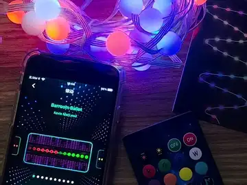 String lights in action