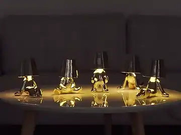 Little Golden Man Lamp - Warm glow cozy ambiance