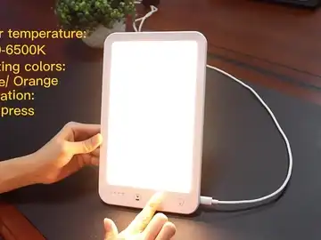 daylight therapy lamp colour temperature warm to cool adjustment