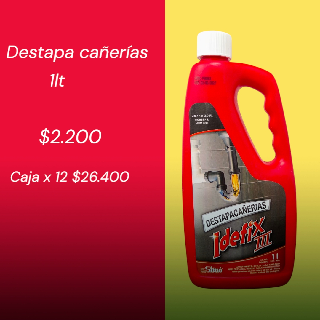 Destapa cañerías 1lt