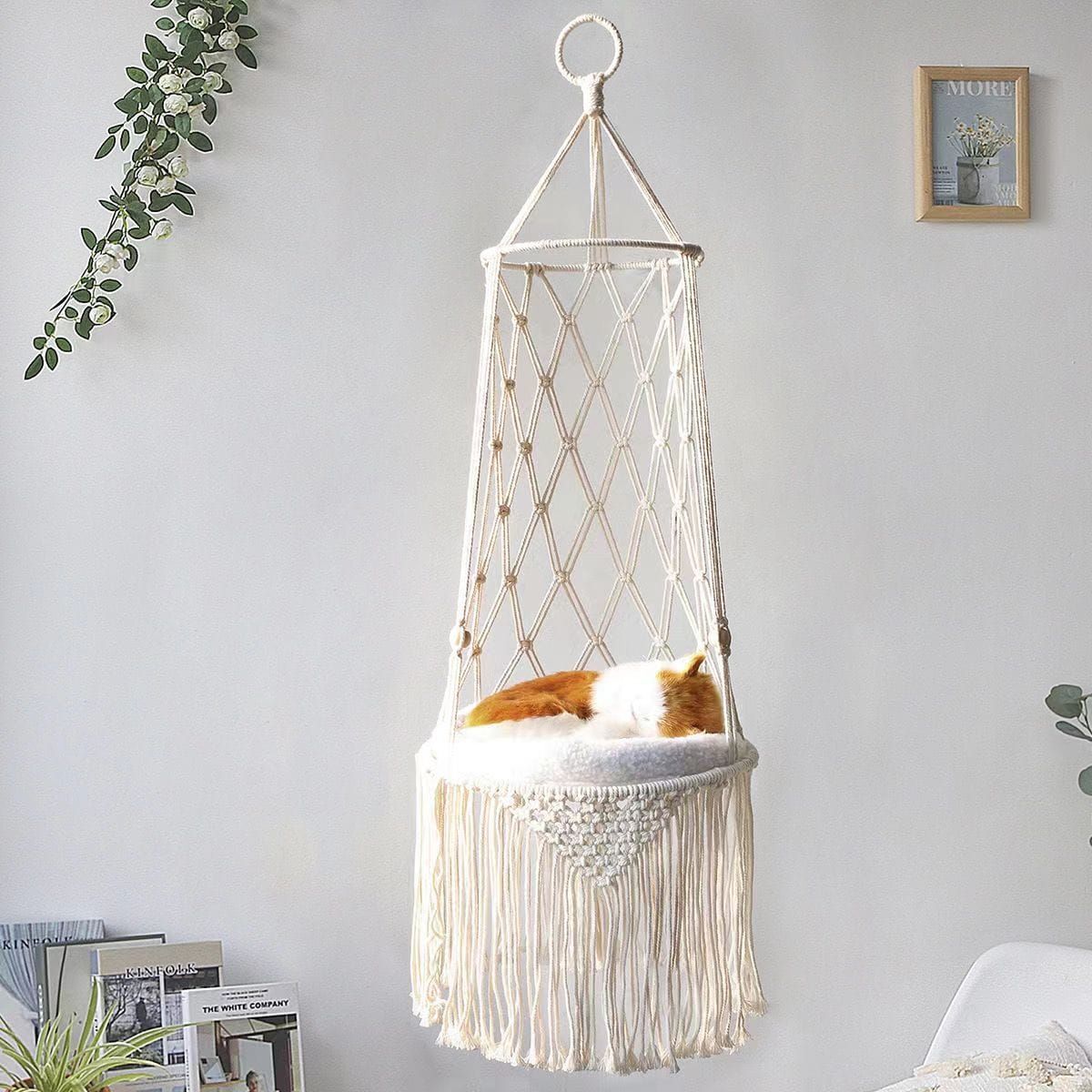 Cesta colgante para gato