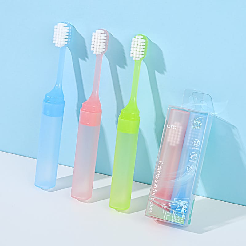 Cepillos de dientes de viaje, pack de dos unidades