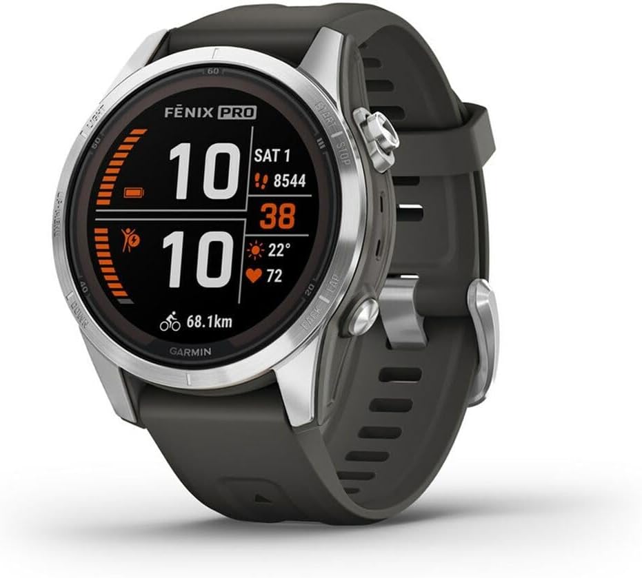 Abbildung des Modells Garmin fēnix 7S Pro Solar - 42mm Silber