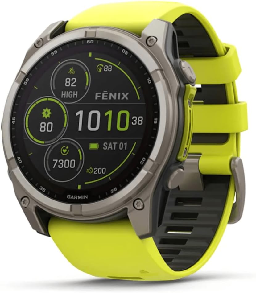 Abbildung des Modells Garmin Fenix 8 Saphir Solar - 51mm Titan