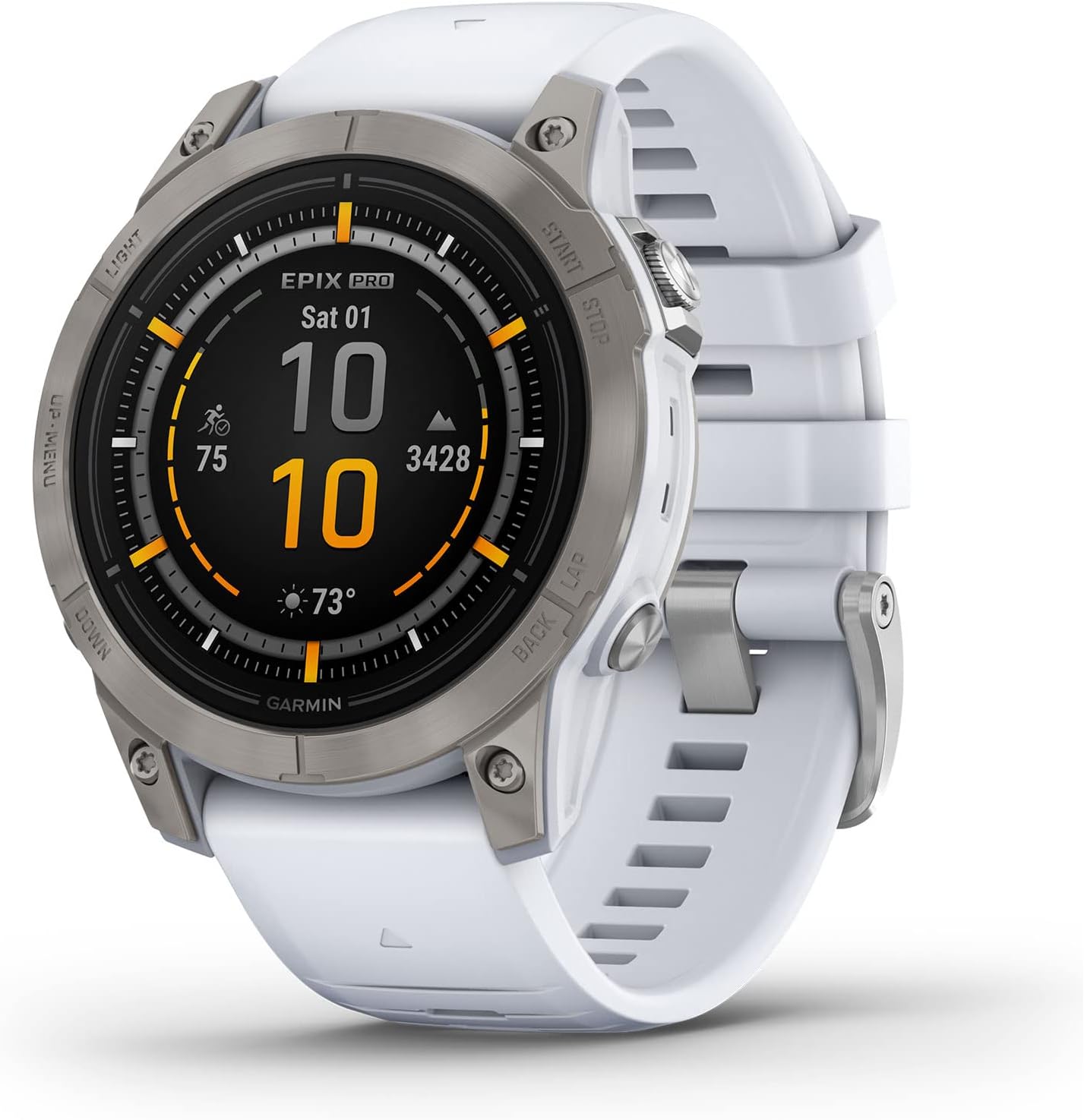 Illustration du modèle Garmin Epix Pro Sapphire Edition - 47mm Pierre Blanche