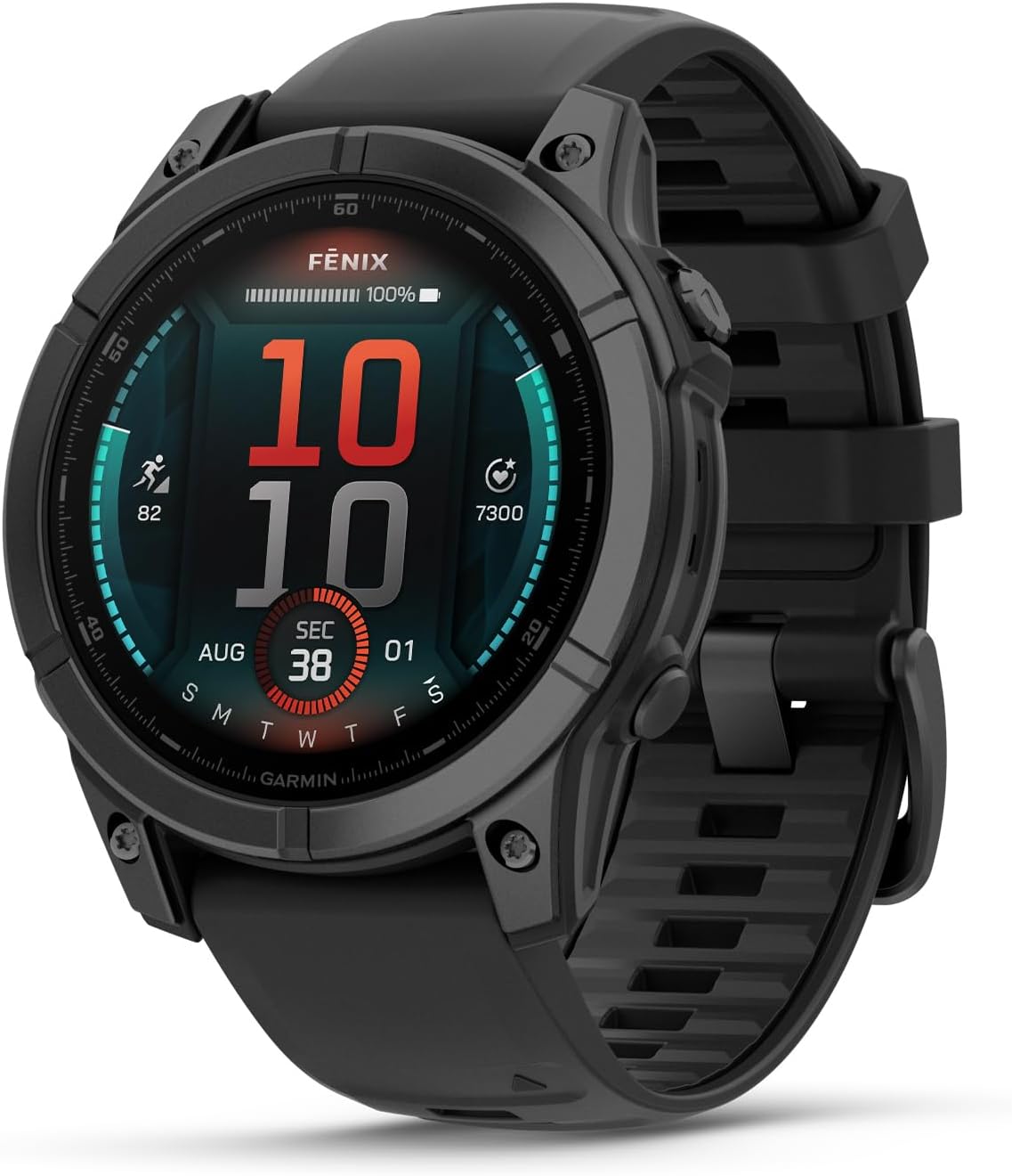 Abbildung des Modells Garmin fēnix E - 47mm Grau Stahl