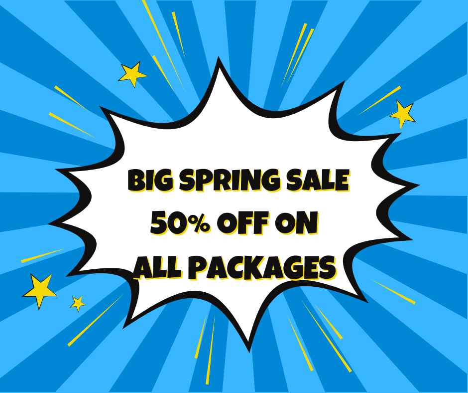 50% off on all packages