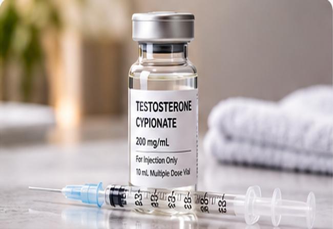 Testosterone medication and injection supplies