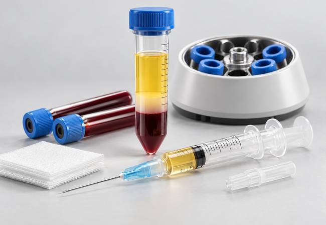 Platelet-rich plasma preparation materials
